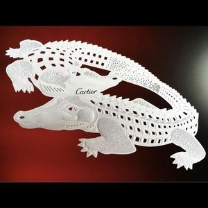 BRAND NEW PAPER CARTIER ALLIGATOR AUTHENTIC